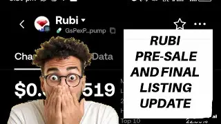 RUBI &mdash; Предварительная продажа продолжается | Запуск основной сети и обновление листинга