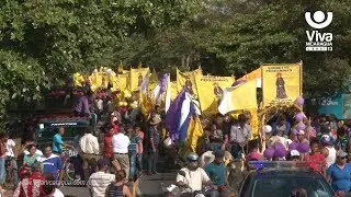 Carretas Peregrinas se encuentran con la imagen de Jesús del Rescate, al entrar a Popoyuapa