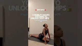 5 Stretches for Hip Mobility🔓 #stretch #yoga #hipmobility #hipflexibility #stretchingroutine