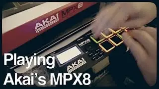 Playing the new Akai MPX8 Mobile SD Sample Player