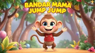 Bandar Mama Jump Jump 🐒 | Monkey Song for Kids | 3D Animated Nursery Rhyme || mastimanchkids