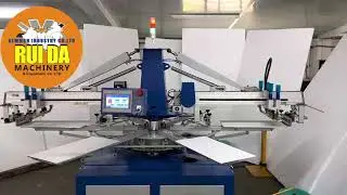 🐙 2 Color 6 Station OCTOPUS SCREEN PRINTING MACHINE 🐙