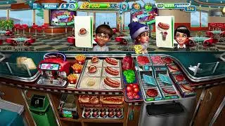 Level 9 of Fast Food Court Restaurant, Cooking Fever game (fully upgraded)