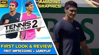 BRAND NEW TENNIS GAME | Tennis World Tour 2 (PS4) | First Look & Review of Tennis World Tour 2