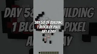 Building 1 Block of Pixel Art a Day in Minecraft | Day 58