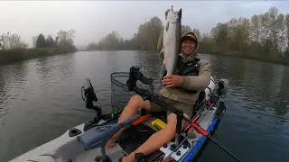 Snohomish River Kayak Fishing October 2024 - Plastic Navy -
