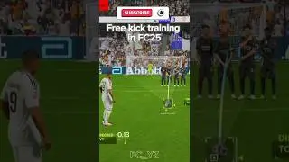 free kick training in fc25#fc25 #fotball #shoot #fc24