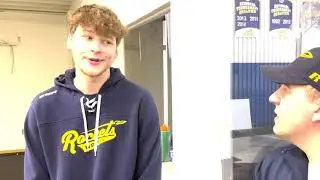 2 Minutes in the Box with Nick Gulch: UT Hockey Freshman D-Man Noah Kerchevall(21) from Sylvania, OH