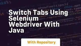 switch tabs using selenium webdriver with java