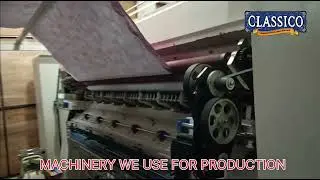 Classico india Latest Advance Technology Equipments Fully Automatic Multi Needle Quilting Machine.