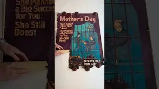 Restoring a 1926 Work Ethic Vintage Poster for Mothers Day #vintageposters #vintageposter #art