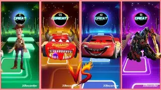 ⚠️ LIGHTNING McQUEEN vs TOYS vs TRANSFORMERS | ULTIMATE TILES HOP BATTLE! ⚡🎶