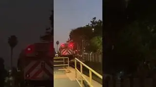 2110 flying by carlsbad with 90215 trailing #trains #railroad