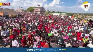 H.E KYAGULANYI SSENTAMU ROBERT ARRIVES IN ARUA CITY WITH MASSIVE CROWDS 