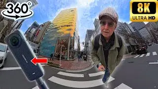 Tokyo Ginza 8K 360 VR Walk: Luxury, Food & Hidden Streets!