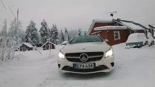 Ice swimming Finland lapland @ritavalkea Avantouinti with Mercedez-Benz CLA 220 Cdi Mercedez-Benz