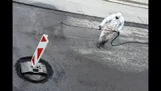 Bitumen road resufacing with Men@WorX - Jeffrey & Team! Video 7/7