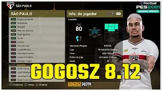 PES 2021 [GOGOSZ PATCH 8.12] TODAS AS FACES E OVERALLS DO S&Atilde;O PAULO (GOGOZS 2025)