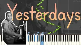 Art Tatum - Yesterdays 1954 Live (Superfast Stride Piano Synthesia) by @MidiTools