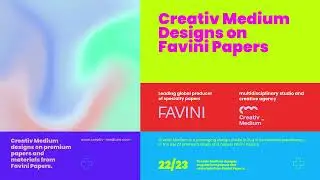 Creativ Medium : Designs Packaging on materials, specialities, casting releases from Favini Papers