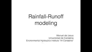 Streamflow and runoff - part IV