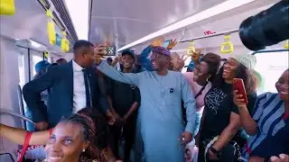 Gov. Sanwo-Olu Surprises Riders on Blue Line Train, Celebrates 5M Passenger Milestone in Two Years