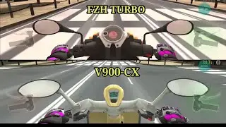 FZH Turbo v/s V900-CX Bike Speed Comparison | Traffic Rider Android Game | WOA Games