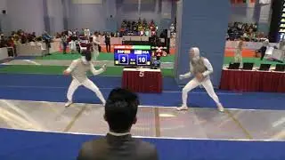 FE 2018 145 T64 17 M F Individual Shanghai CHN GP 5 MASSIALAS USA vs LLAVADOR ESP