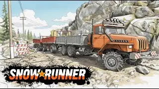 ТАЩИМ КОНТЕЙНЕР ДО БАЗЫ, СТРОЮ МОСТЫ -  SnowRunner