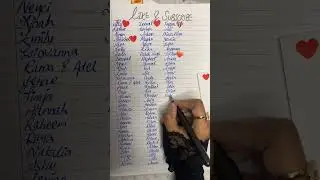 Live Writing Names ✍️💖 | Heart Stickers for Subscribers Only | Aesthetic Name Writing ASMR #live