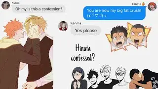 Haikyuu text|| KenHina || Crush song lyric prank