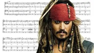 Violin & Cello Duet Sheet Music with Piano | He's A Pirate - Pirates of the Caribbean