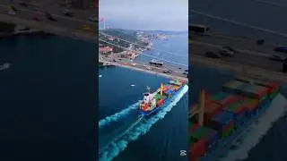 Top 10 Busiest Port's in the world  #ports #china #singapore #hongkong #southkorea #viralvideo #top
