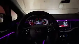 Astra K interior mod ambient leg strip, RGB interior mod bluetooth lights