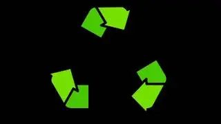 Recycle arrow motion graphic animation background