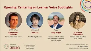 Opening Remarks and Learner Voices Spotlight
