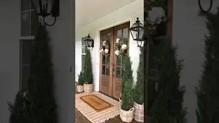 Porch Series Part 2! Decorating your front doors for every season! Link in comments! #homedecor