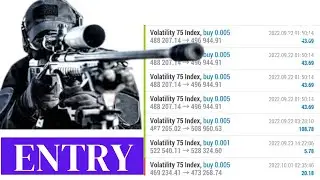 Volatility 75 index sniper entry scalping strategy ||volatility 75 index strategy