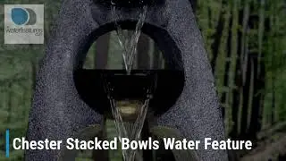 Chester Stacked Bowls Garden Water Feature