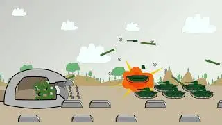 the French rocket launcher defended the bunker to block the attack of the German No.1 tank