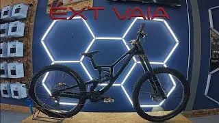 Распаковка и первая поездка на вилке EXT Vaia Inverted Dual Crown на велосипеде Santa Cruz V10 14...