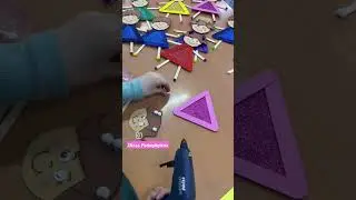 Super dica com formas geom&eacute;tricas 😉 #diy #ideias #formasgeom&eacute;tricas #pedagogia #dicas