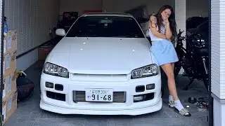 Сделал сюрприз своей девушке на R34 Skyline!!