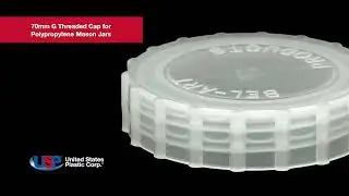 70mm G Threaded Cap for Polypropylene Mason Jars | U.S. Plastic Corporation&reg;