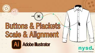Digital Fashion Design | Ep 10: Designing Buttons in Adobe Illustrator | Perfect Scale & Align Tips