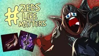 #ZEDSLIFEMATTERS! FULL LETHALITY ZED MID S8 GAMEPLAY [League of Legends]