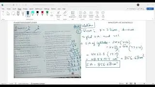how to solve cylinder problems ? surface area and volume , cost of painting and many more examples