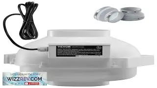 VEVOR 4 to 4.5 inch Radon Mitigation Fan System Quiet 380 CFM
