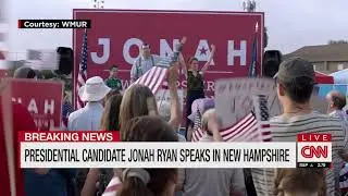 Presidential candidate Jonah Ryan speaks in New Hampshire