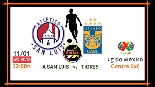 Atletico San Luis x Tigres - Investimento Contra 0x0 no Correct Score no Exchange da Betfair.